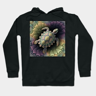 A Fractal Design in A Snowflake Motif Hoodie